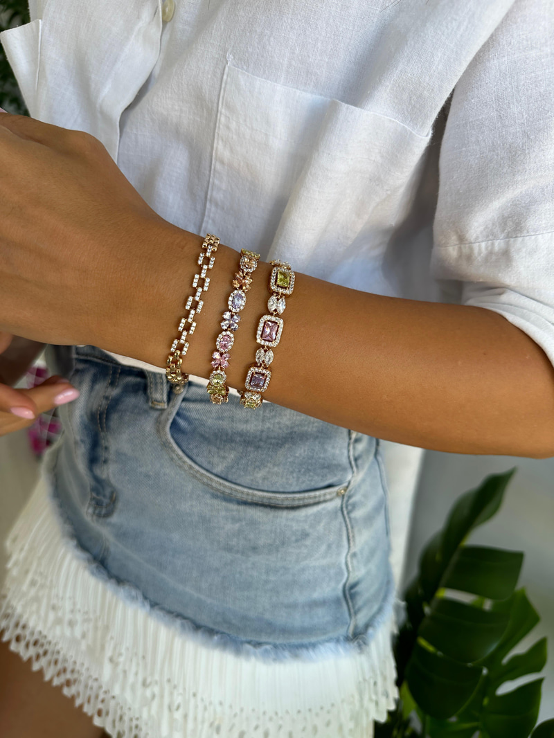 Özel Seri Pastel Çiçek Bileklik