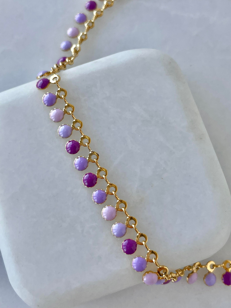 Çelik Mor Mine Sallantılı Halhal