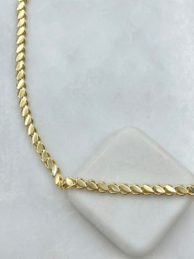 Arpa Zincir Kolye 45 cm Gold