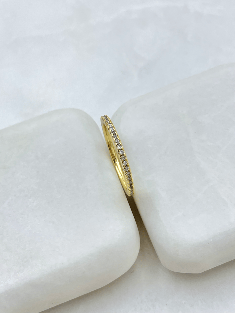 Altın Kaplama Minimal Tamtur Yüzük Gold