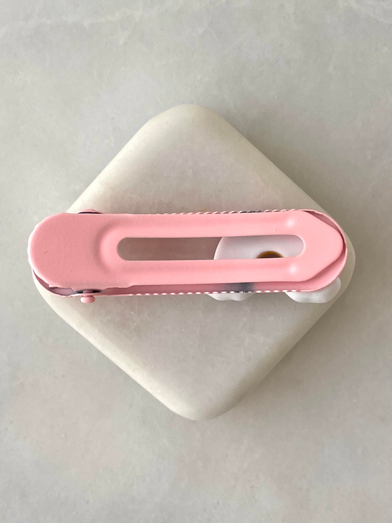 Pembe Fiyonk Detaylı Beşli Kutulu Toka