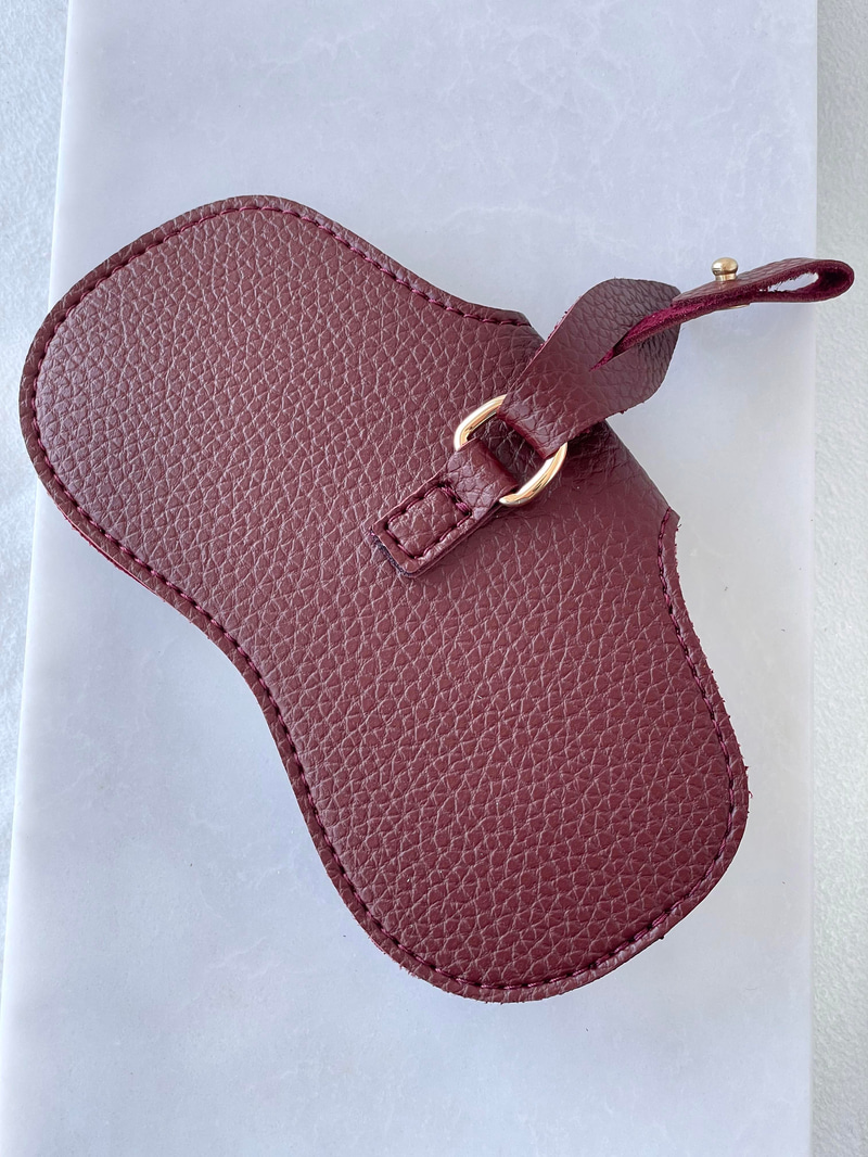 Gözlük Kabı Çanta Charmı Bordo