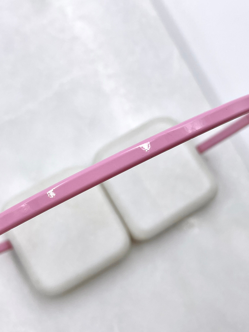 Pastel Renk Kemik Taç Pembe