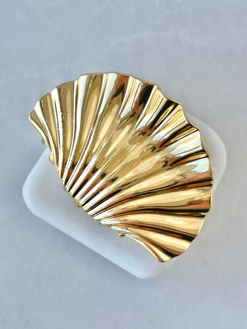 Deniz Kabuğu Mandal Toka Gold