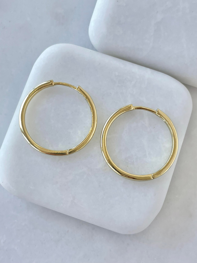 Özel Seri Basic Halka Küpe 2 cm Gold