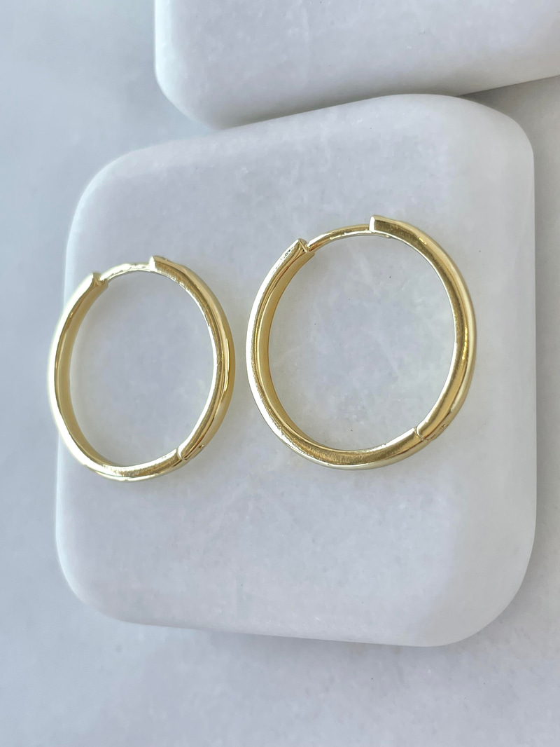 Özel Seri Basic Halka Küpe 2 cm Gold