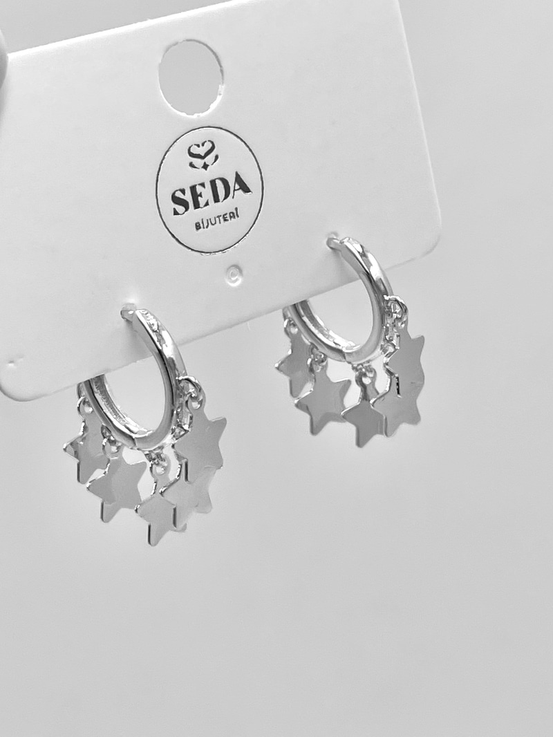 Yıldız Sallantılı Shakira Küpe Gümüş