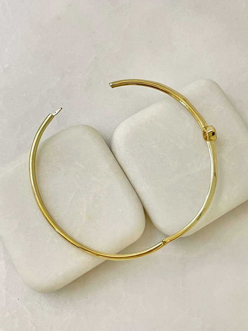 Özel Seri Zirkon Taşlı Damla Model Kelepçe Gold