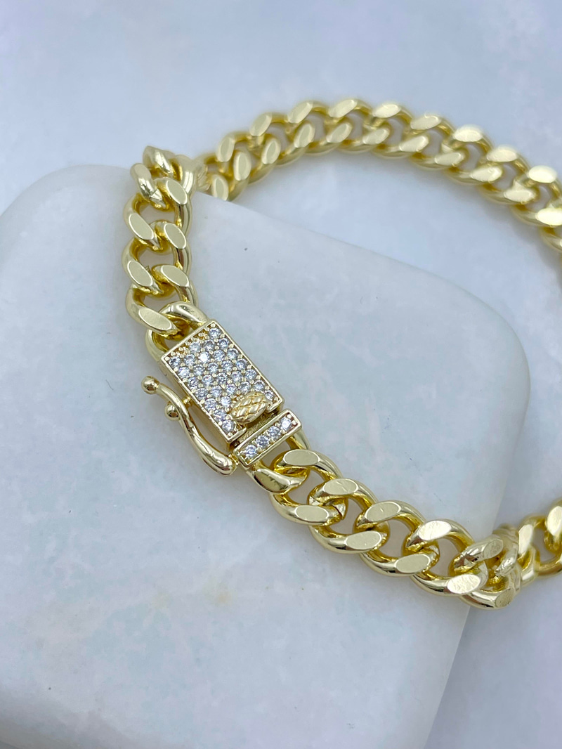 Altın Kaplama Gurmet İnce Bileklik Gold