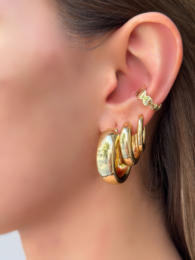 Basic Halka Küpe 1.8 cm Gold