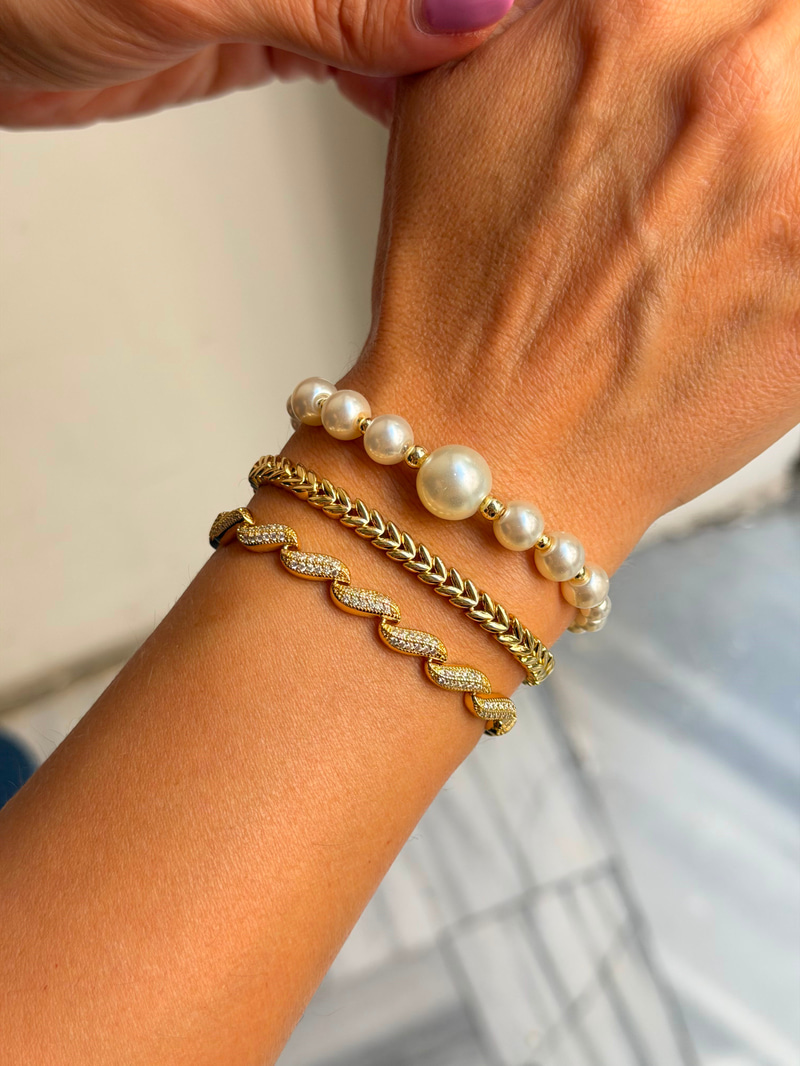 Başak Model Bileklik Gold