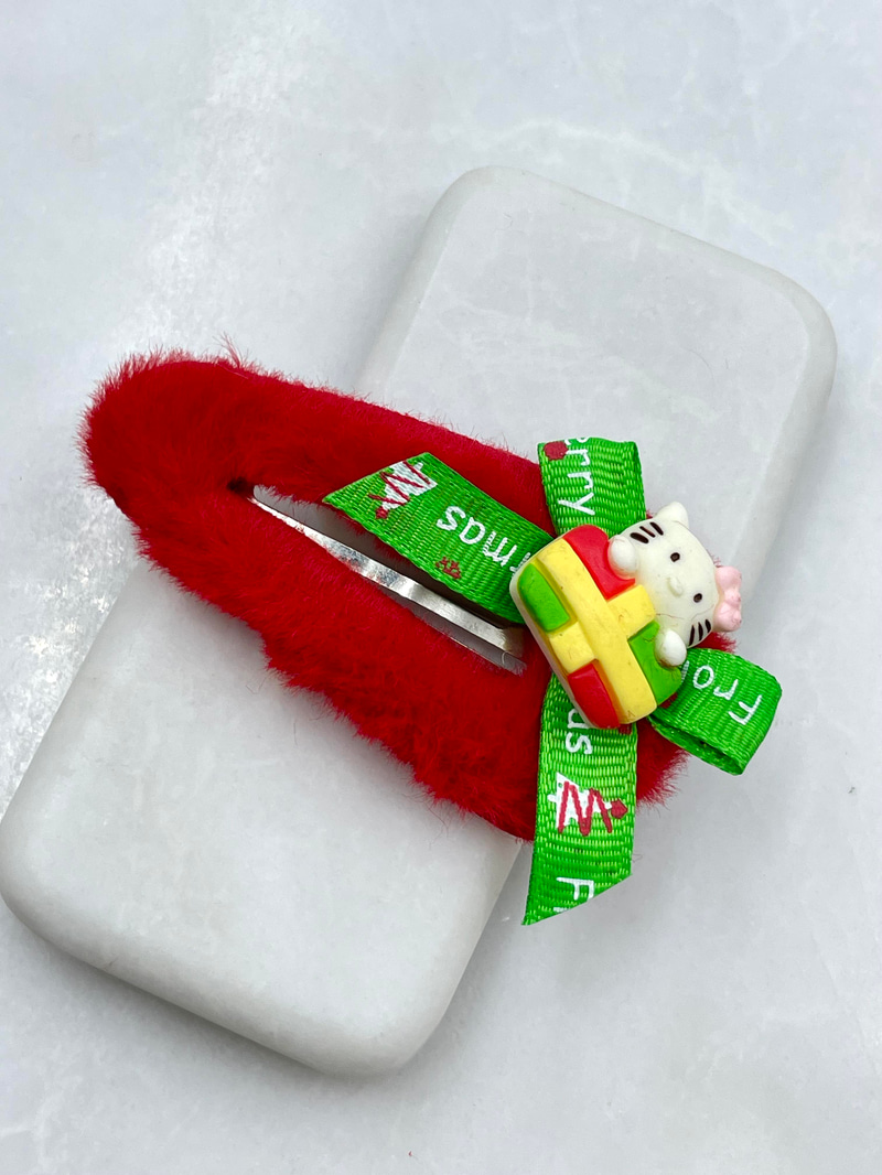 Kırmızı Peluş Hello Kitty Pens Toka Renkli
