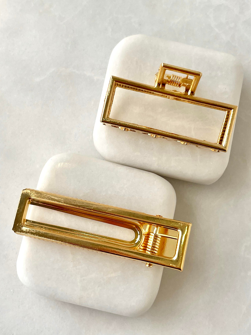 İkili Pens ve Mandal Toka Gold
