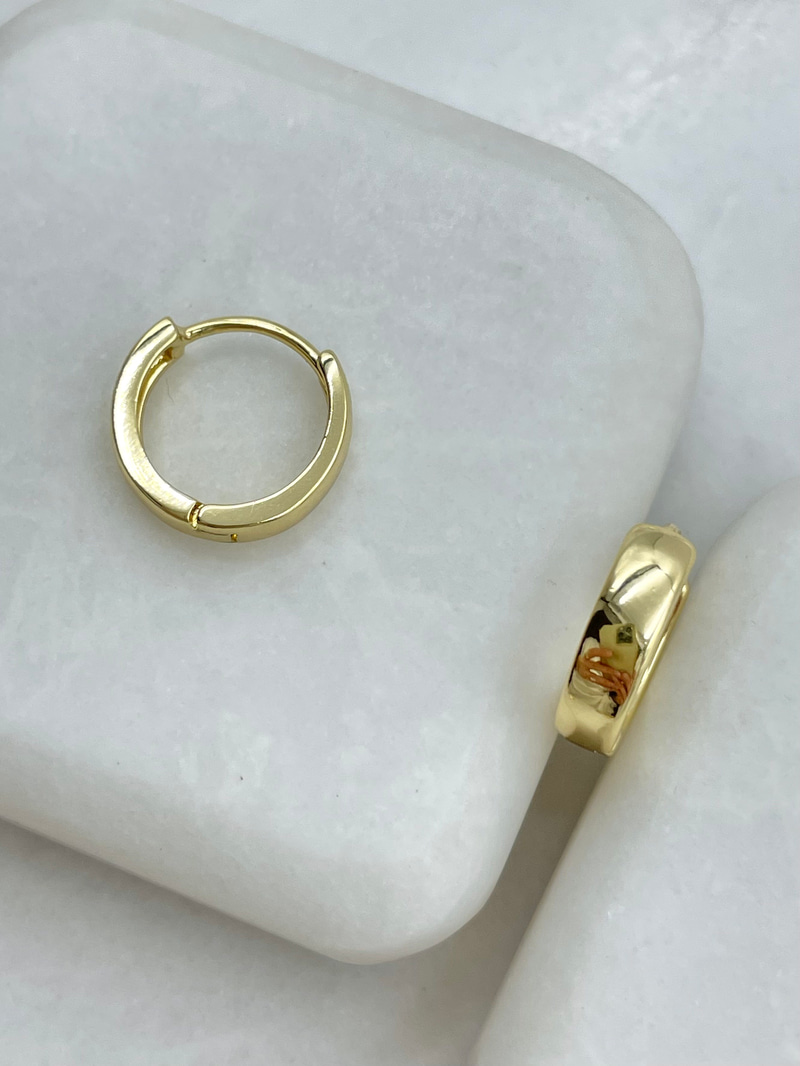 Özel Seri Basic Halka Küpe 1.2 cm Gold