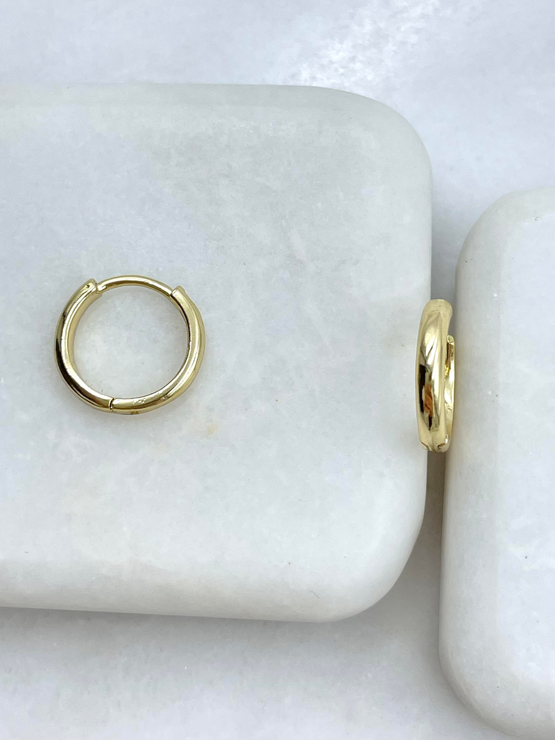 Özel Seri Basic Halka Küpe 1.3 cm Gold