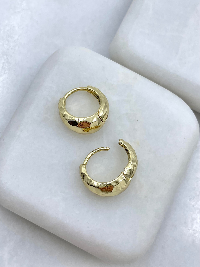 Özel Seri Mozaik Yansımalı Damla Küpe Gold