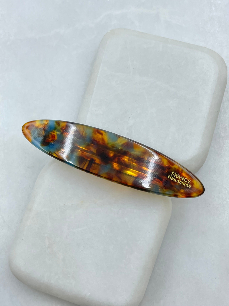 Oval Sedefli Otomatik Toka Kehribar
