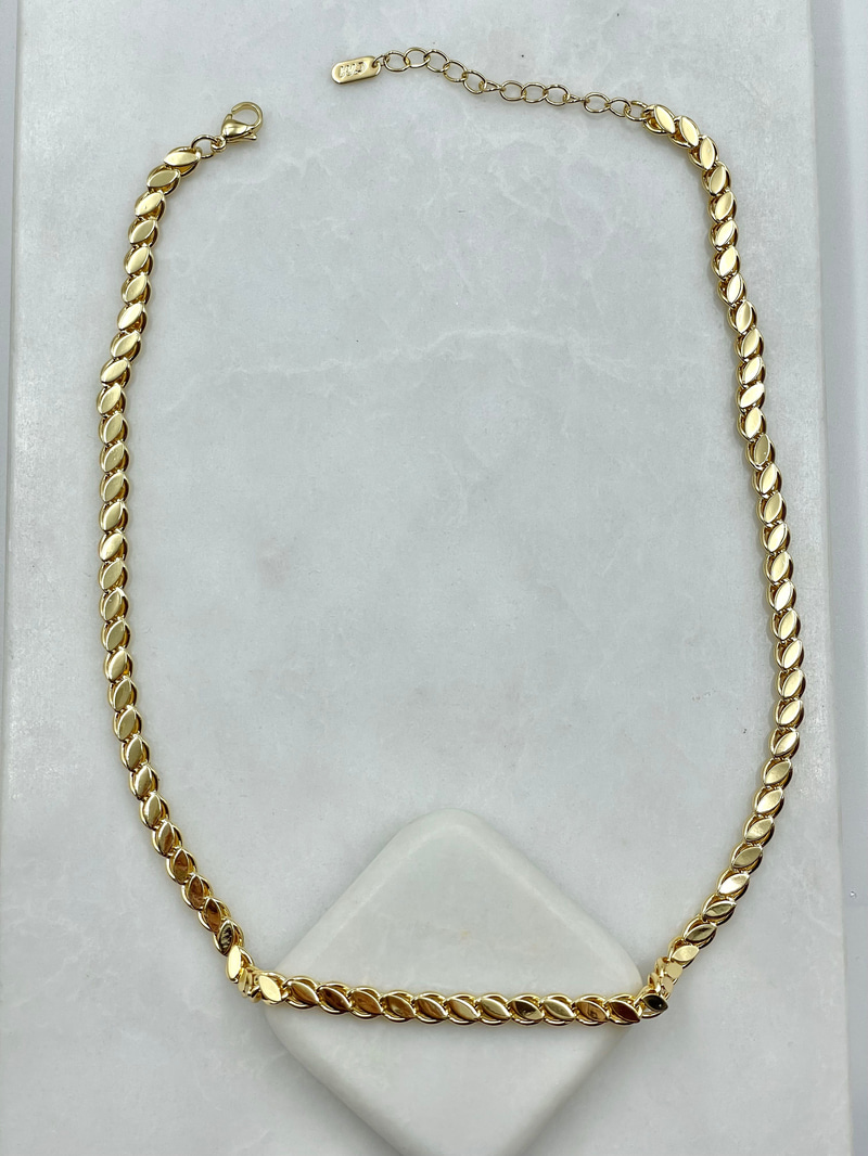 Arpa Zincir Kolye 45 cm Gold