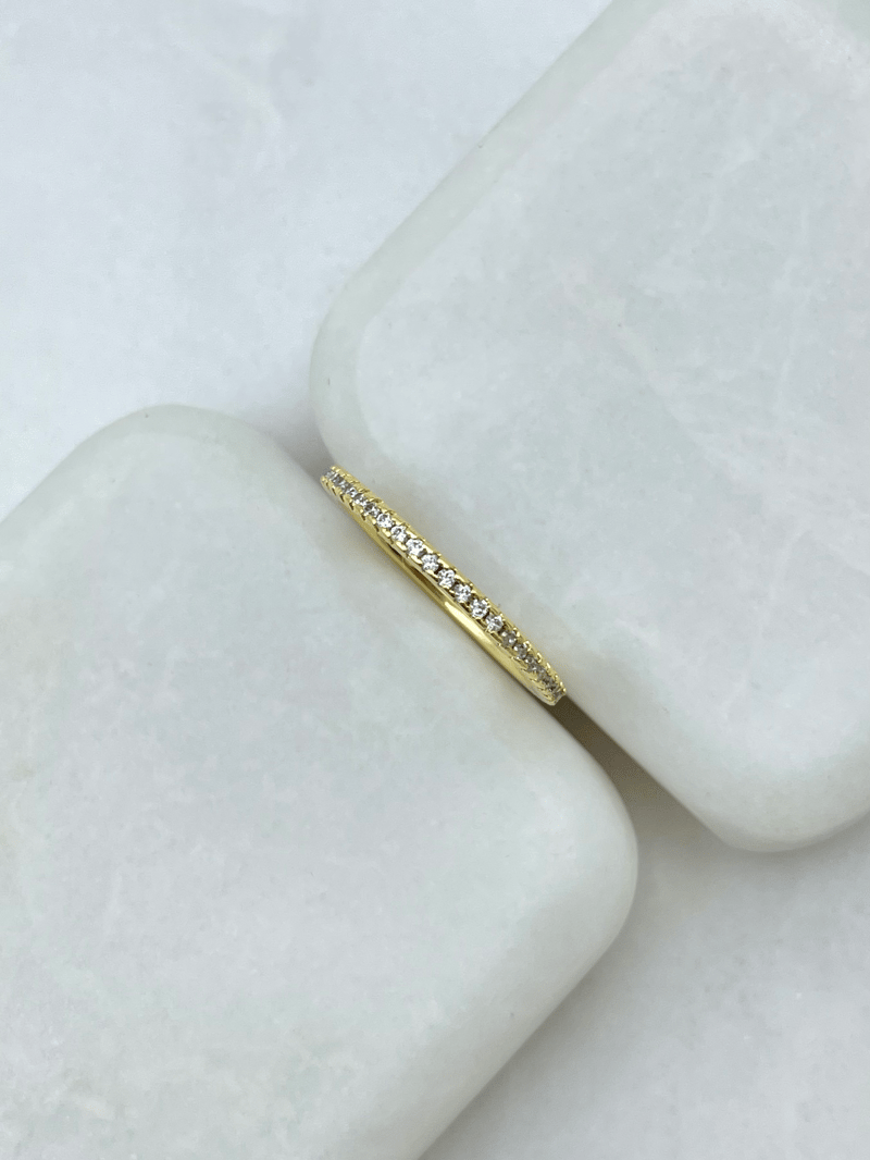 Altın Kaplama Minimal Tamtur Yüzük Gold