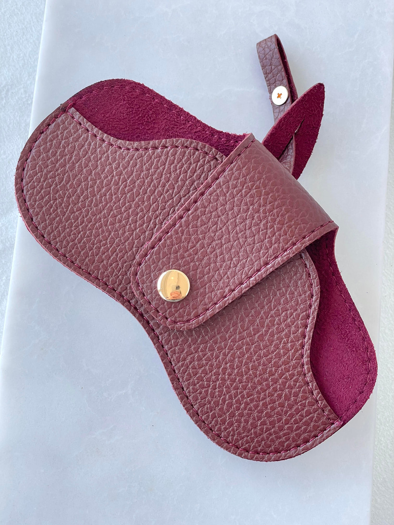 Gözlük Kabı Çanta Charmı Bordo