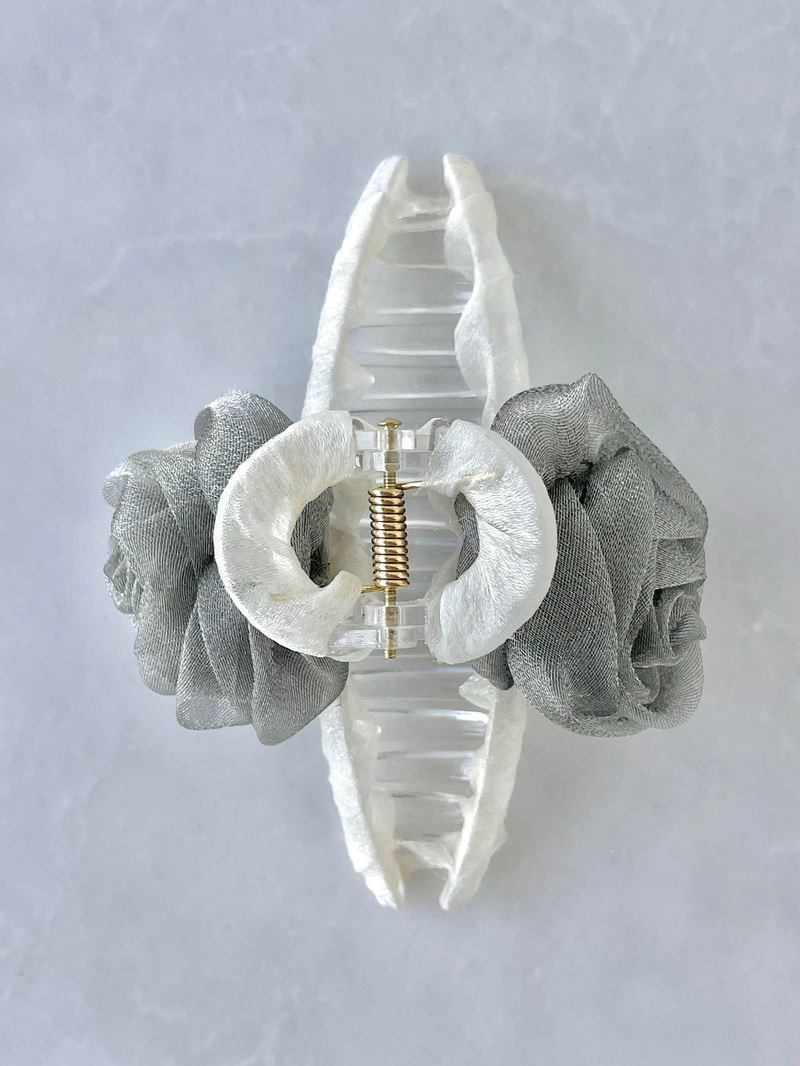Organze Tül Model Mandal Toka Gri