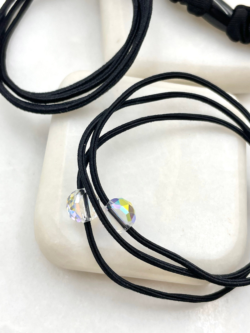 Üçlü Scrunchie Set Toka Siyah