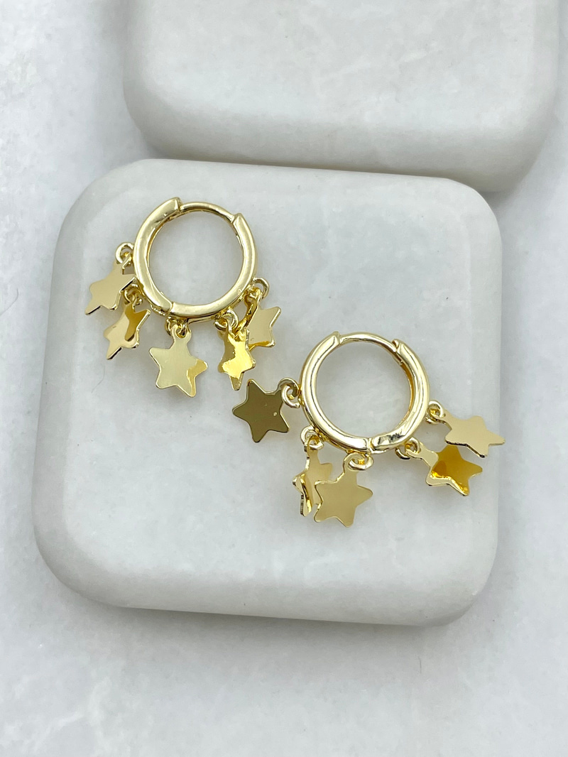 Yıldız Sallantılı Shakira Küpe Gold