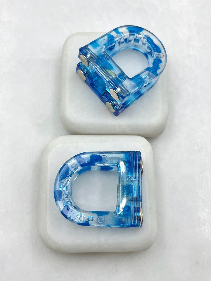 Magnet Lock Yarım Daire Toka Mavi