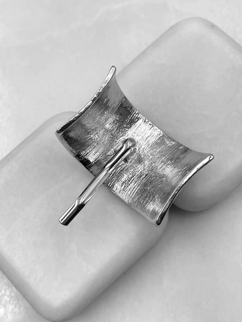 Metal Işıltılı At Kuyruğu Tokası Gümüş