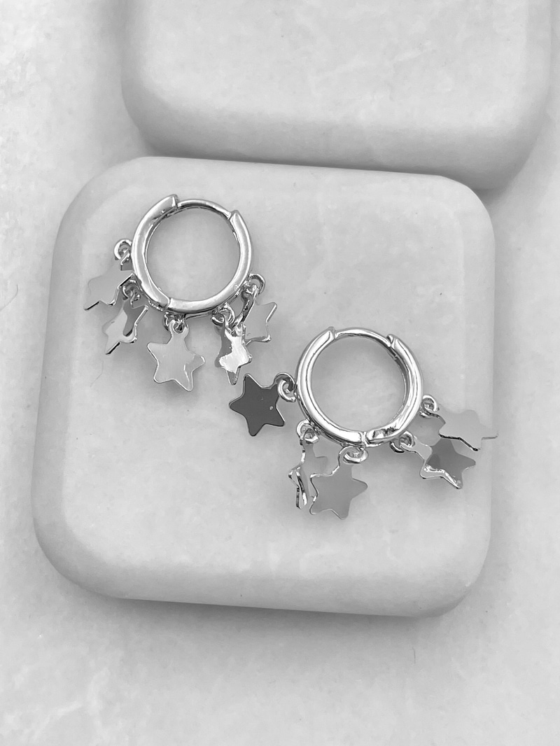 Yıldız Sallantılı Shakira Küpe Gümüş