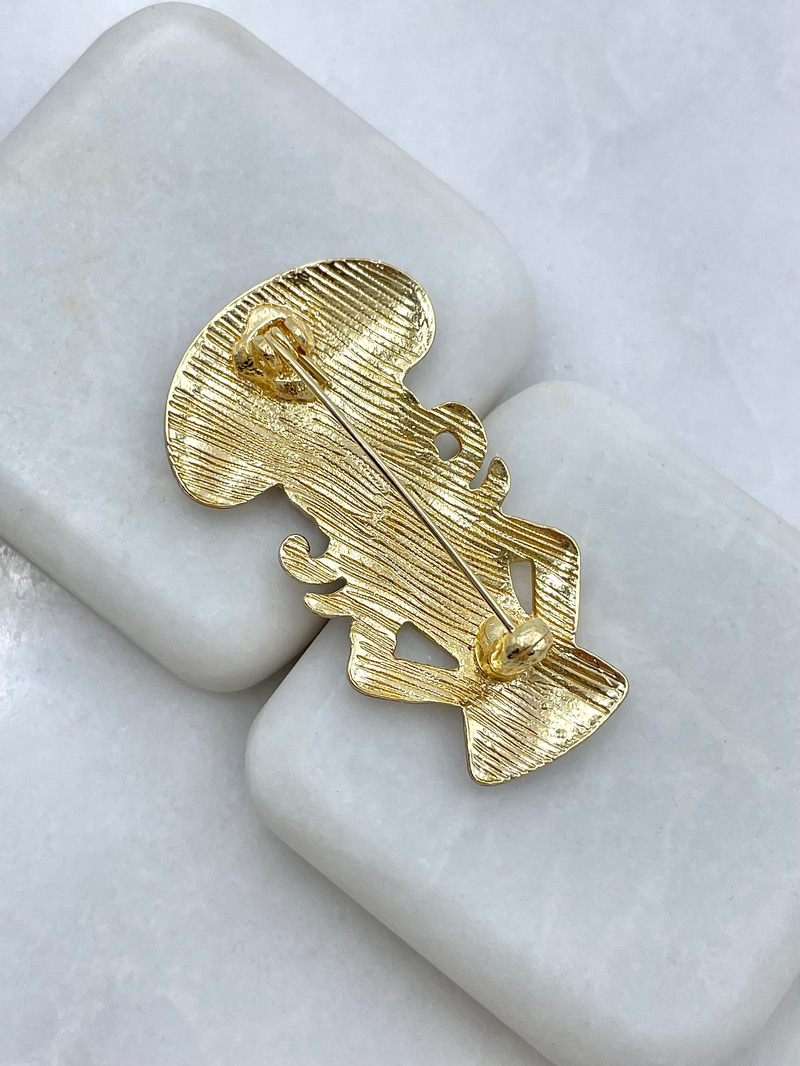 Kadın Aşçı Broş Gold