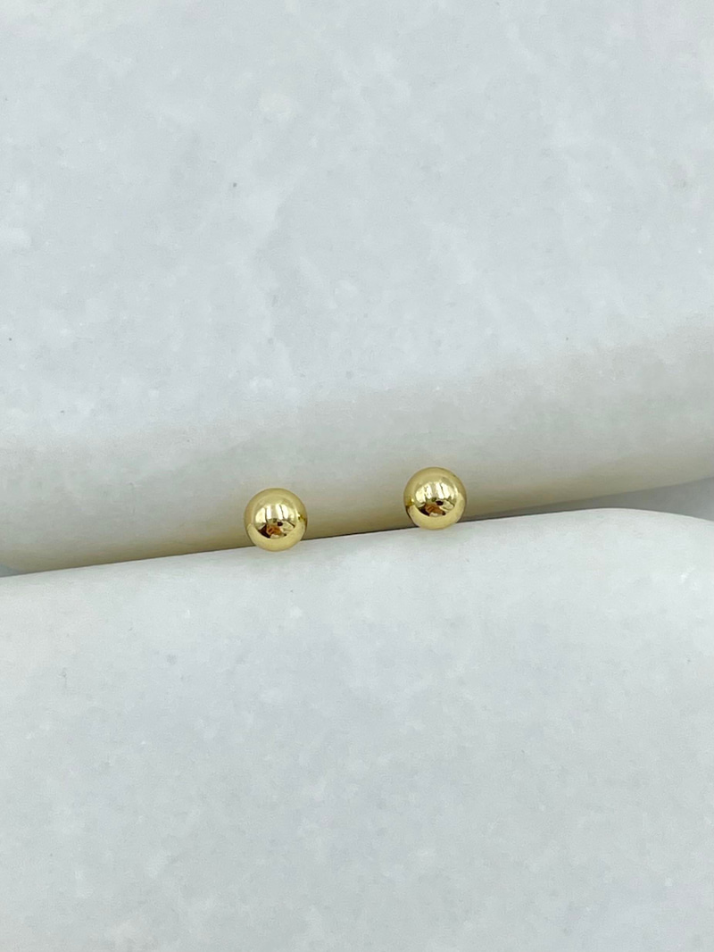 Özel Seri Topçuk Küpe 0,2 mm Gold