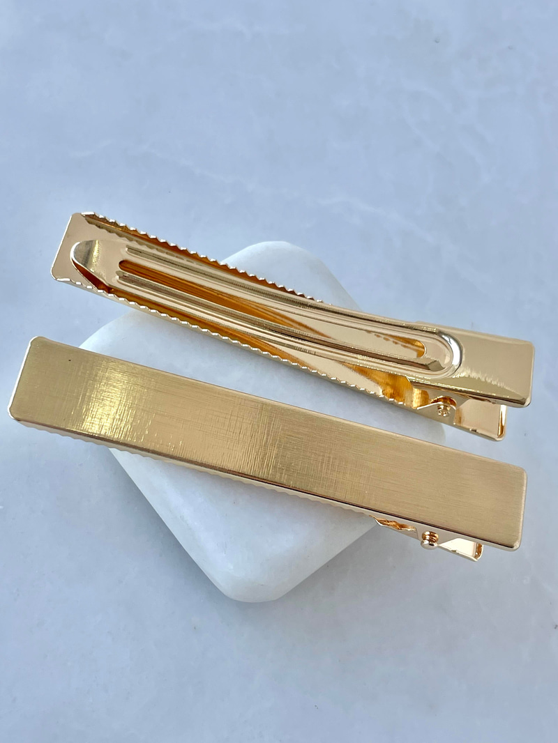 İkili Mat Çubuk Pens Toka Gold