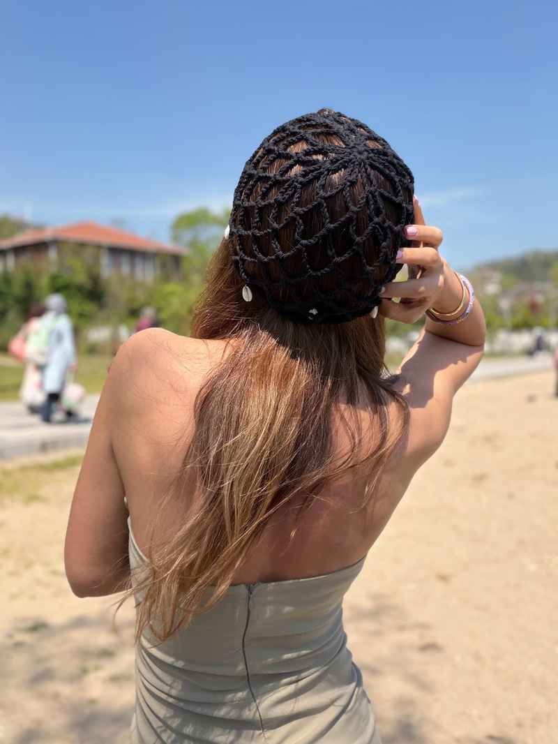 İstiridye Saç Filesi Siyah