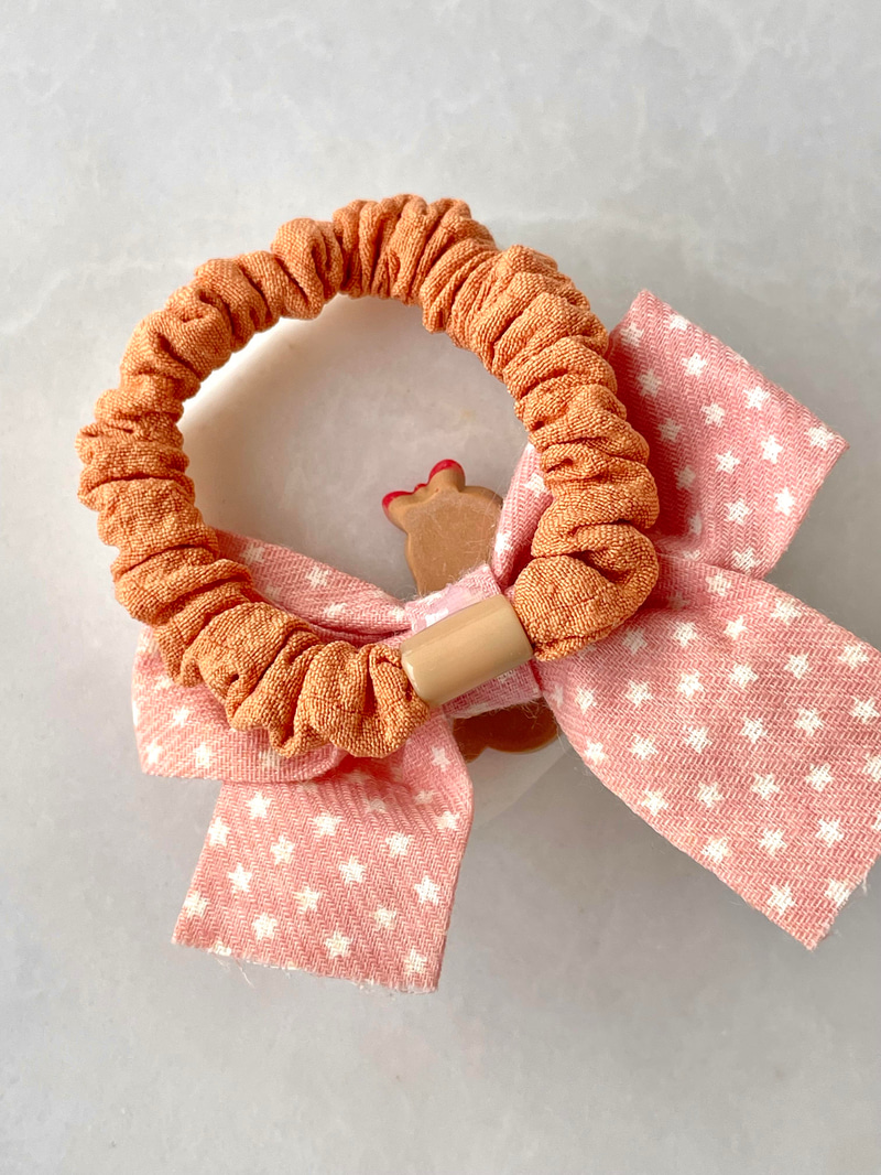 Prenses Fiyonk Scrunchie Toka Pembe