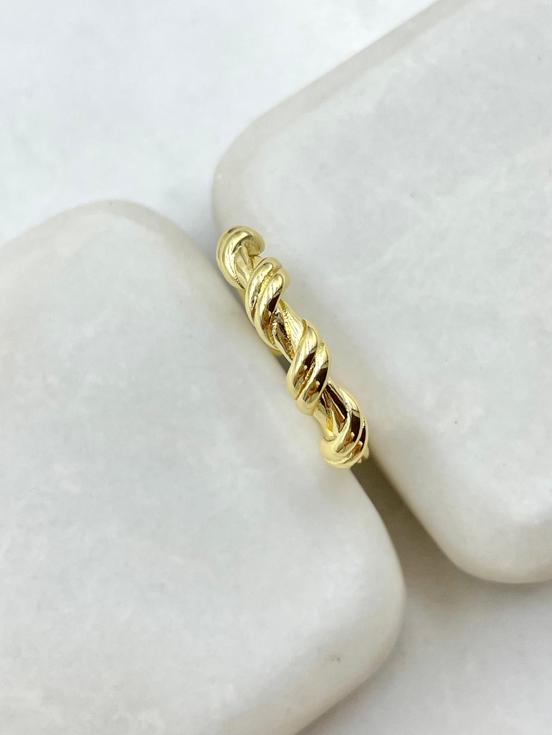 Burgu Düğüm Model Yüzük Gold