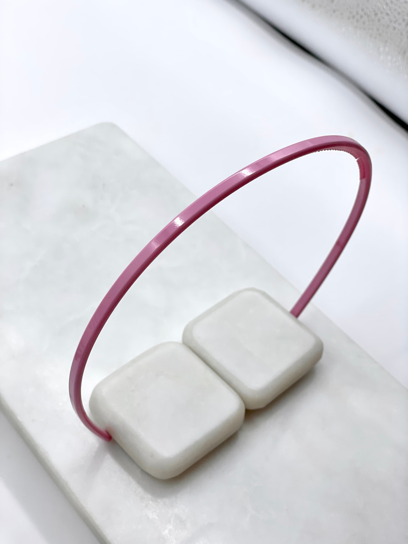 Pastel Renk Kemik Taç Pembe