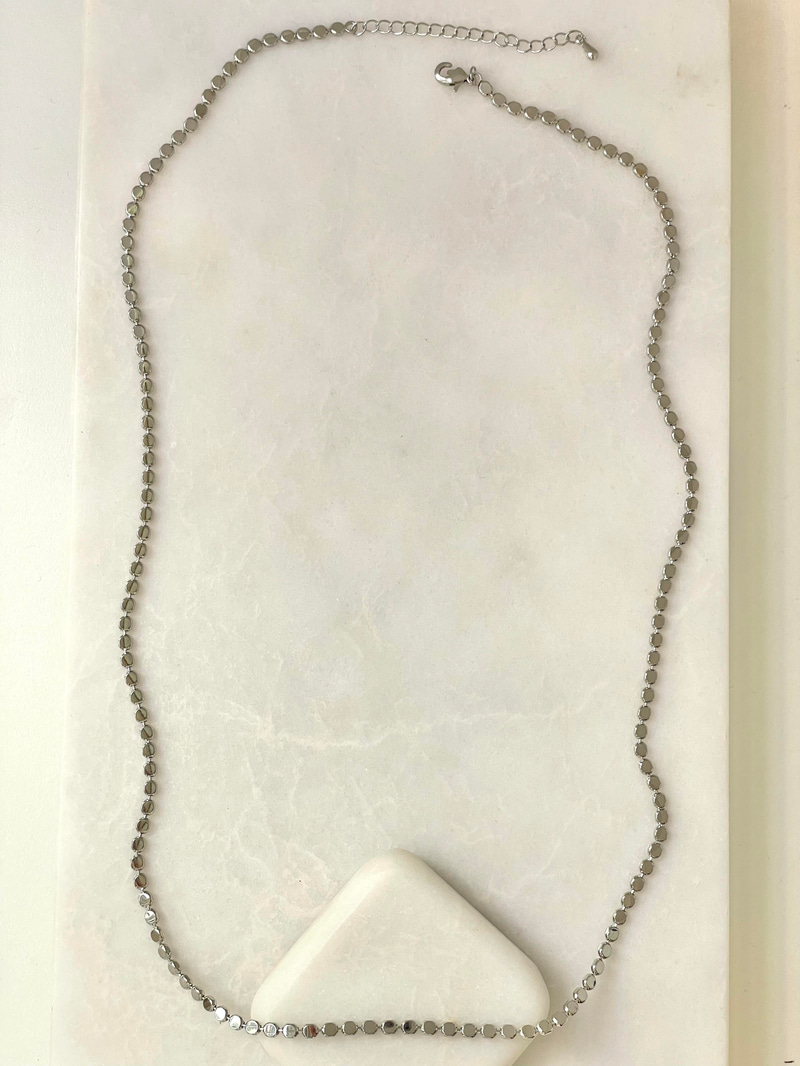 Altın Kaplama Arpa Zincir Kolye 60 cm Gümüş