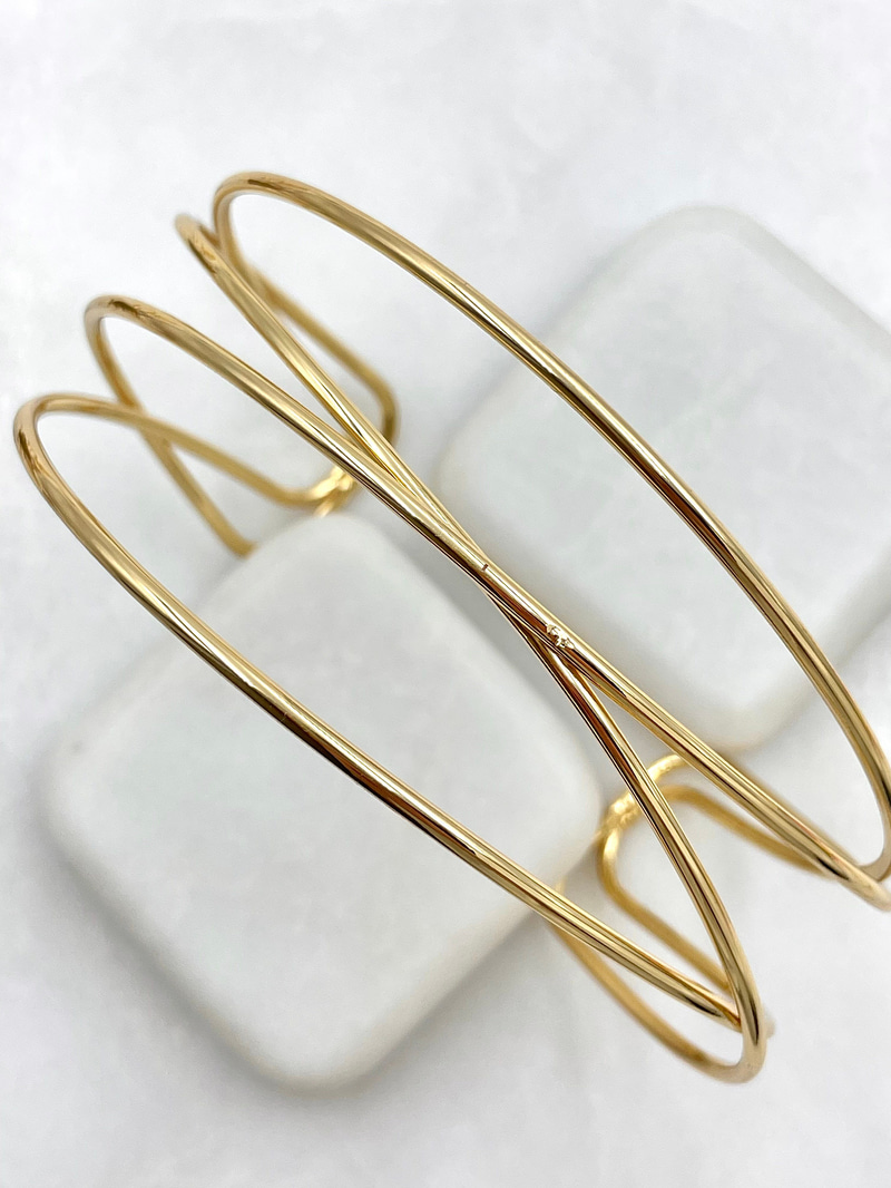 Çapraz Model Pazu Bileklik Gold