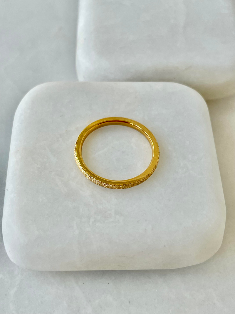 Çelik Işıltılı Yüzük Gold
