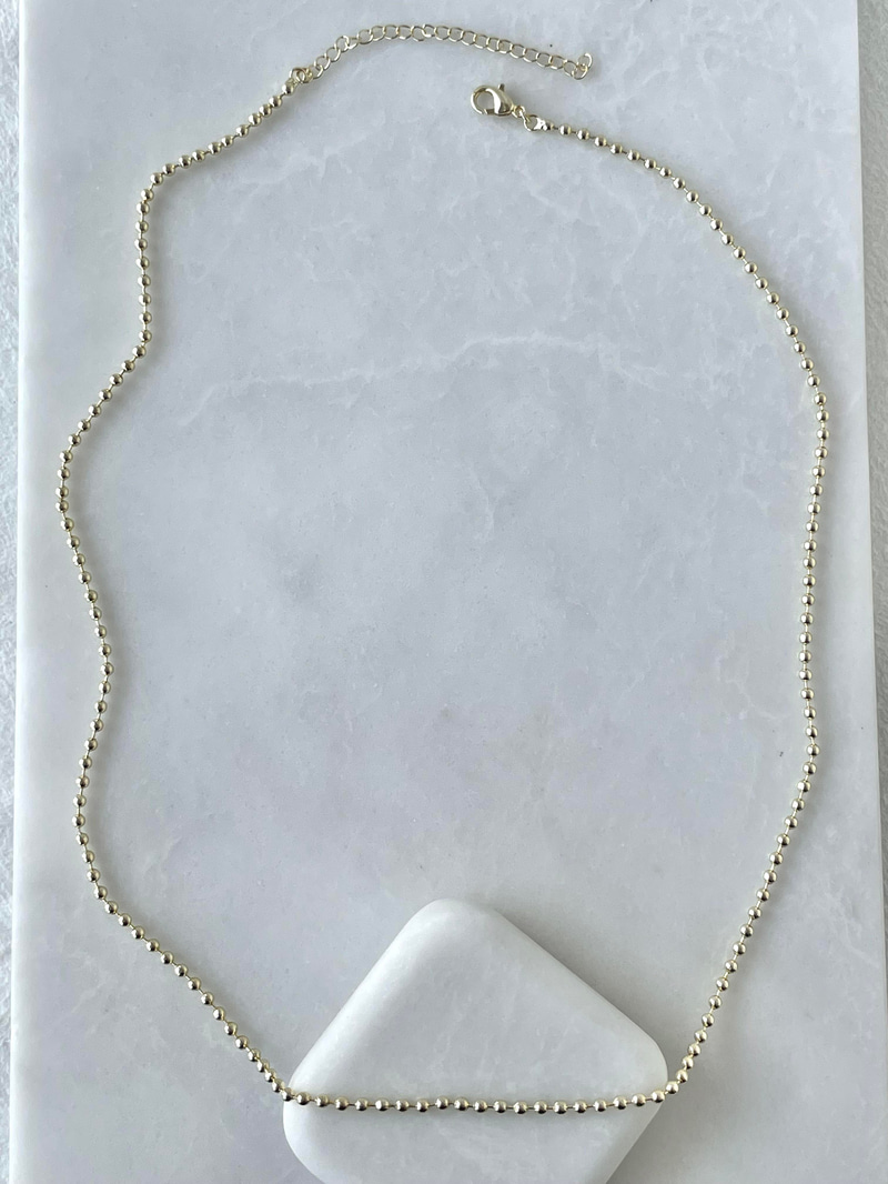 Altın Kaplama Minimal Topçuk Zincir Kolye Gold