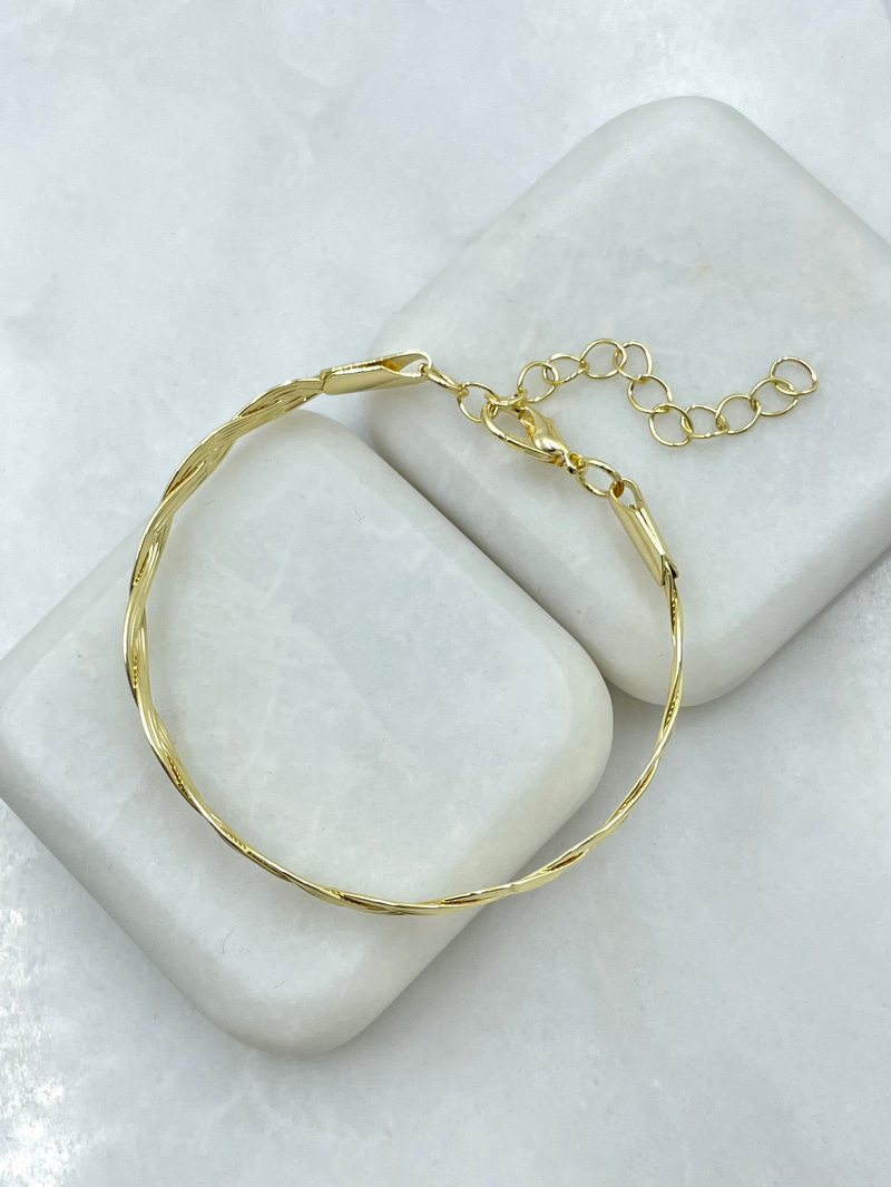 Burgu Tel Bileklik Gold