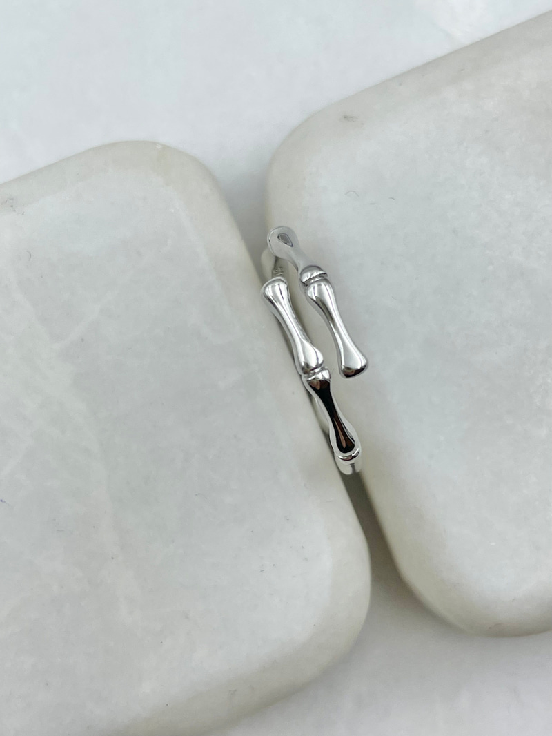 Minimal Kemik Model Yüzük Gümüş