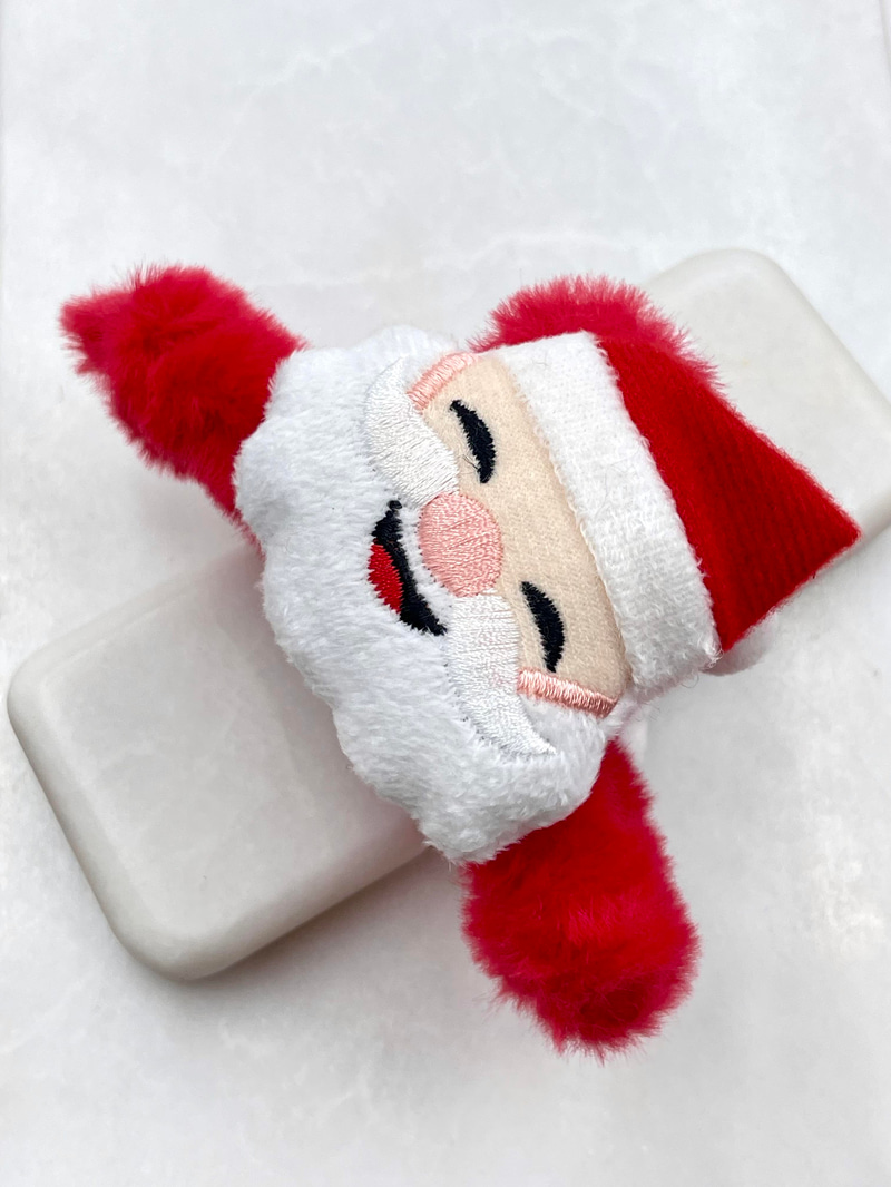 Mutlu Noel Baba Peluş Mandal Toka Renkli
