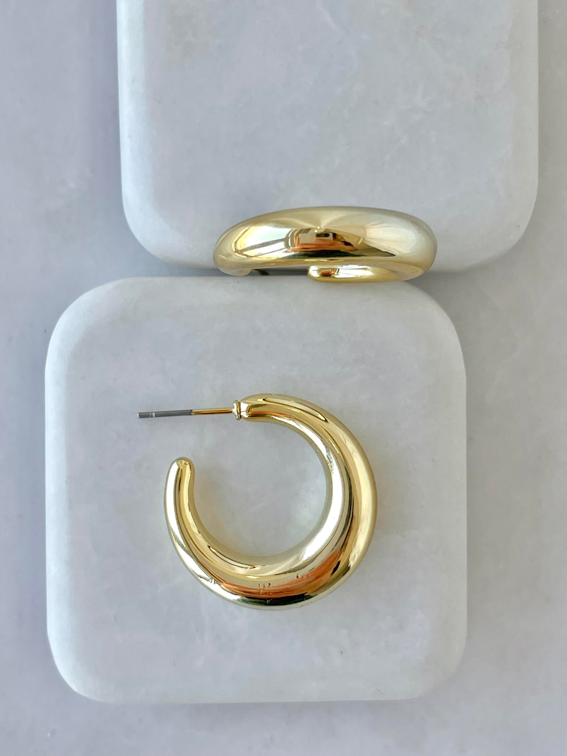 Basic Halka Küpe Ccb Gold