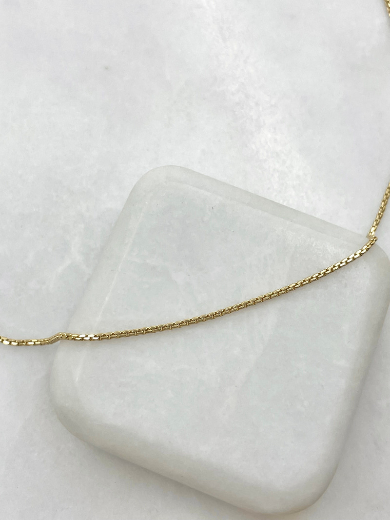 Özel Seri Basic Küp Kolye 60 cm Gold