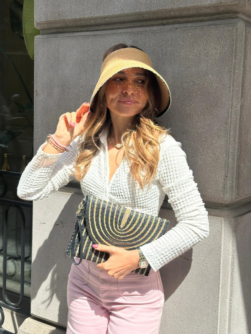 Lastikli Üstü Açık Hasır Vizör Şapka Camel