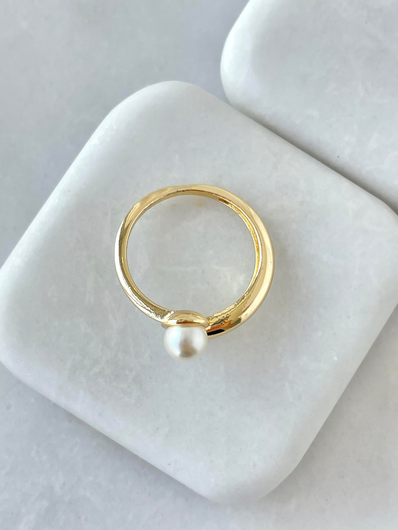 İncili Birleşim Yüzük Gold