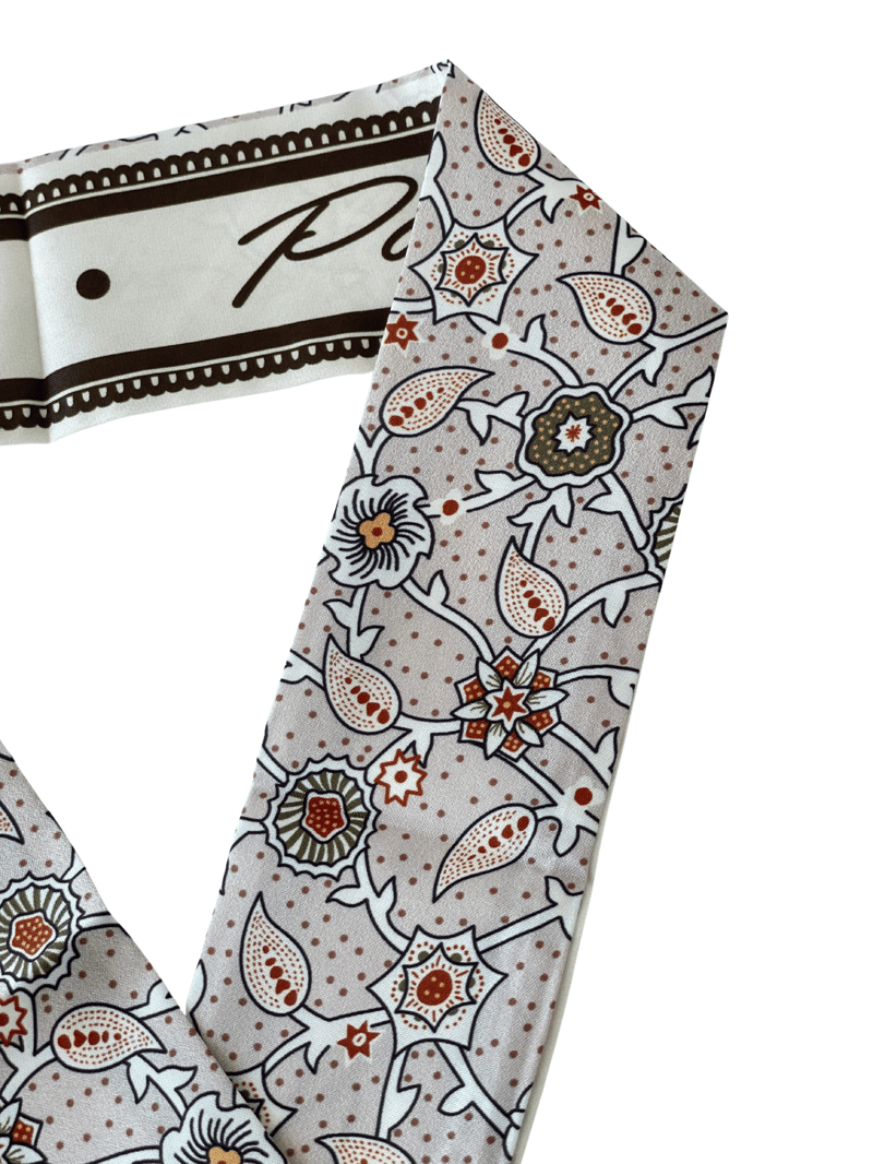 Sarmaşık Desenli Bandana Fular Renkli