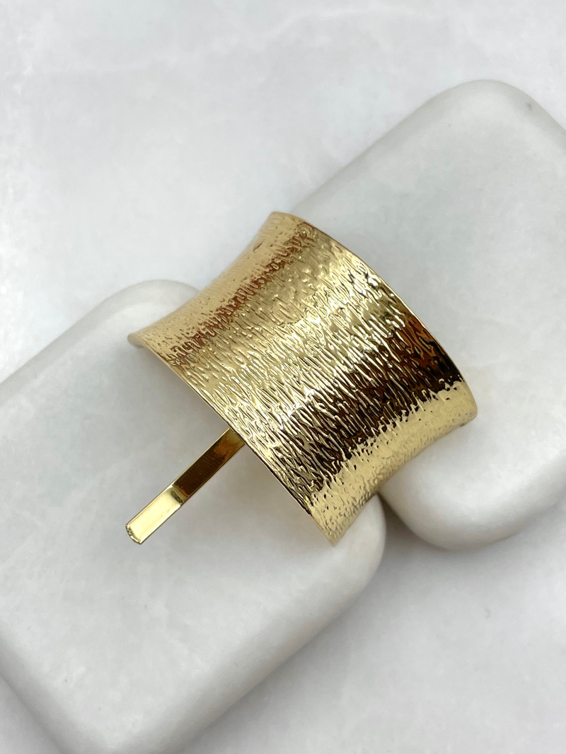 Metal Işıltılı At Kuyruğu Tokası Gold